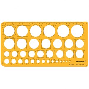 ISOMARS DELUXE CIRCLE TEMPLATE -36 CIRCLES