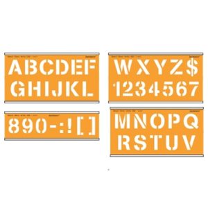 ISOMARS Lettering Guide Drawing Template Stencil 50mm