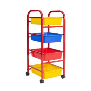 WriteBest Dexi Trolley 4/6/9 Tray Basket Assorted