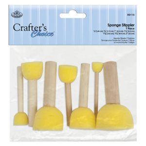 ROYAL & LANGNICKEL® Crafter's Choice™ 7pc Sponge Stippler Set