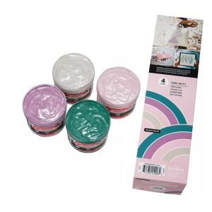 Speedball® Polished Pastels Fabric Screen Printing Ink Set- 4, 4oz Jars