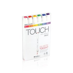 ShinhanArt TOUCH Twin 6Pcs Brush Marker SET (Main)