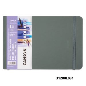 CANSON GRADUATE MIXED MEDIA BOOKS White 200gsm 36Sheets