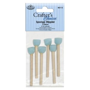 ROYAL & LANGNICKEL® Crafter's Choice™ 6pc 6.25" Sponge Stippler Set