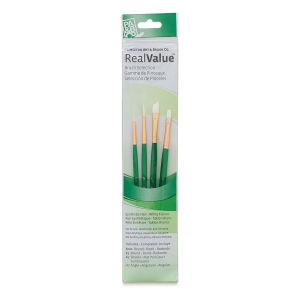 PRINCETON REAL VALUE WHITE TAKLON BRUSH SET OF 4