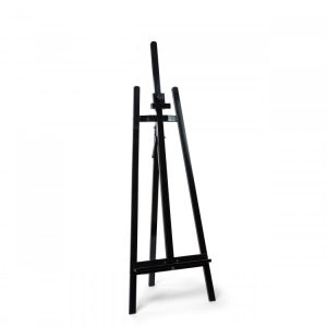 MESCO LYRE WOODEN EASEL STAND BLACK