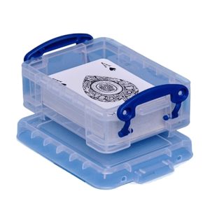 REALLY USEFUL STORAGE BOX CLEAR 0.2 LITRE
