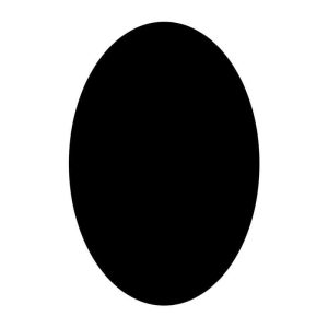 MESCO ART CANVAS PANEL OVAL-BLACK