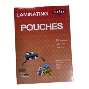MESCO Laminating Pouches, A4,A3 125mic 100pcs/PKT