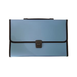 MESCO 12-POCKETS EXPANDING FILE GREY/D.BLUE