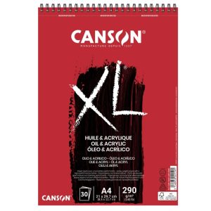 CANSON XL OIL & ACRYLIC TEXTURE UNCLOTHED 290gsm 30Sheet.