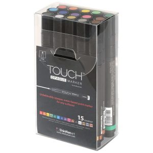 SHINHANArt TOUCH "OPAQUE MARKER SET OF 15 - FINE (0.8-1.3MM)