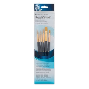 PRINCETON REAL VALUE GOLDEN TAKLON BRUSH SET OF 6