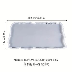 Epoxy Resin Silicone Mold Fruit Tray Coaster Making