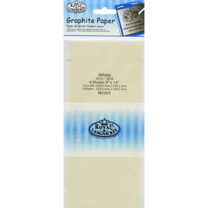 ROYAL & LANGNICKEL White Transfer Paper-9"X13" 4/Pkg