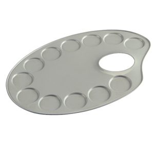 Talens Metal Palette Oval 12.6 X 18.5 Cm