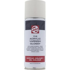 TALENS Acrylic Varnish Glossy 114 Spray Can 400 ml