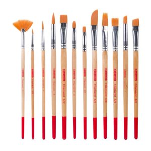 ART CREATION Watercolour brush set of 12 - polyester