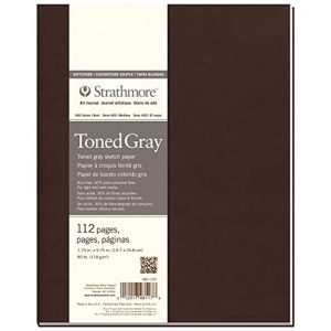 STRATHMORE TONED GRAY SKETCH PAPER 118 g/m, 112 SHEETS