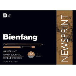 Speedball® Bienfang Newsprint Pad 49gsm 50/100sheet.
