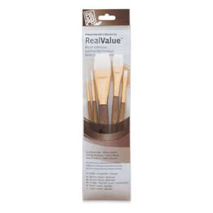 PRINCETON REAL VALUE WHITE TAKLON BRUSH SET OF 5