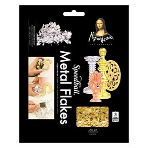 Speedball® Mona Lisa Metal Leaf Flakes Gold 3grams.