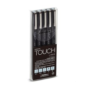 ShinhanArt TOUCH LINER 5 PEN SET COOL GREY