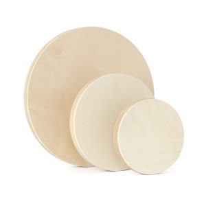 Round Un-primed Birch Wood - Painting Panel