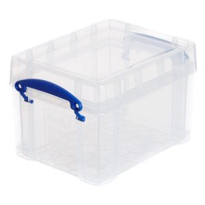 REALLY USEFUL STORAGE BOX CLEAR 3 LITRE