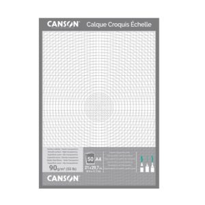 Canson® Sketching Tracing Paper Pad 90 gsm 50 Sheets.
