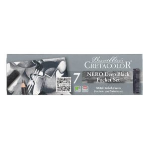 CRETACOLOR NERO DEEP BLACK POCKET SET 7 PCS