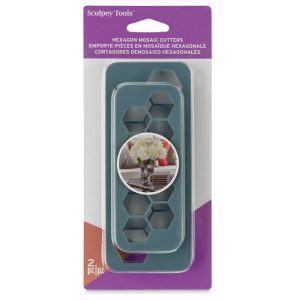 SCULPEY HEXAGON MOSAIC CUTTERS 2PCS