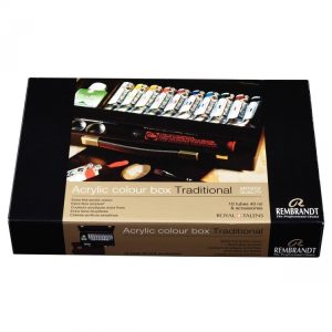 REMBRANDT  Acrylic Colour Box Traditional 10 X 40ml