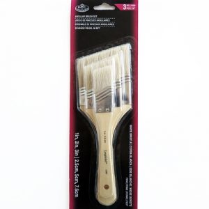 ROYAL & LANGNICKEL ANGULAR BRUSH SET/3PCS