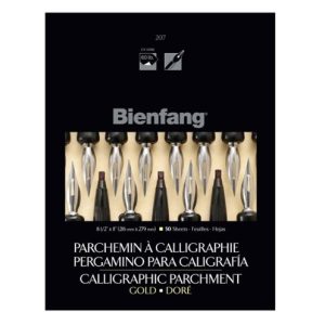 Bienfang Calligraphic Parchment Pad Gold 50sheets.