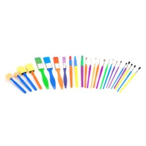 MESCO COLORFUL HANDLE BRUSH 25PCS/SET