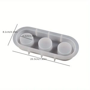 SILICONE MOLD for 3-Hole Candle Stick Holder