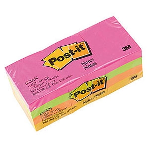 3M Post-it® Notes 653-AN, 1-1/2 in x 2 in, Cape Town Collection