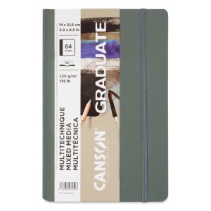 CANSON GRADUATE MIXED MEDIA BOOK GRAY 220gsm 32Sheets.