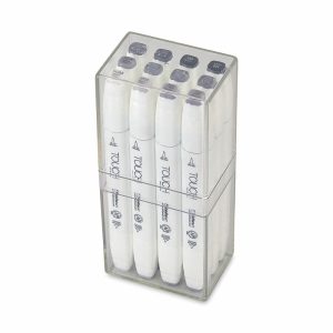 ShinhanArt TOUCH Twin 12Pcs Brush Marker SET (Warm Grey)
