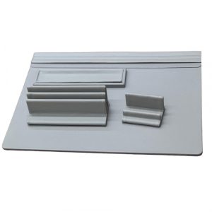 MESCO PU LEATHER DESK SET 4-Pieces Grey