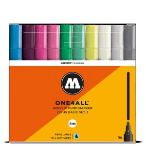 MOLOTOW ONE4ALL 227HS ACRYLIC MARKER BASIC-SET 3