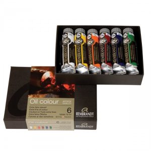 REMBRANDT Oil Colour Paint Starter Set, 6x15ml Tubes