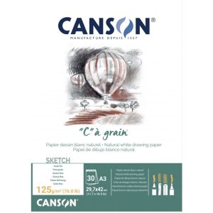 CANSON C À GRAIN SKETCH PAD 30sheets, 125gsm