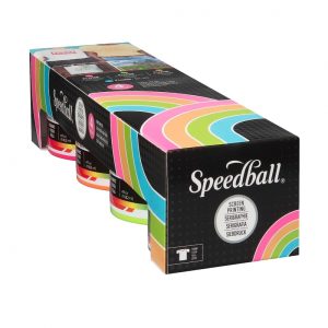SPEEDBALL® FABRICE INK FOR SCREEN PRINTING SET OF 4 X118ML