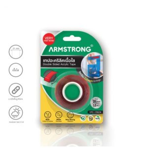 ARMSTRONG Double-Sided Acrylic Tape in Transparent (21mm)