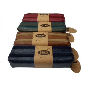 STILO DOUBLE ZIPPER PENCIL CASE Assorted
