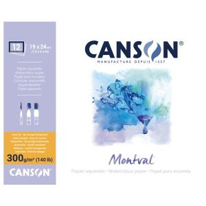 Canson Montval Watercolour Pad 300gsm 12Sheets Cold Pressed