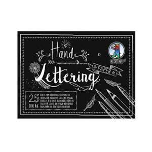 URSUS® Hand Lettering Paper Pad 210gsm Black 25 sheet