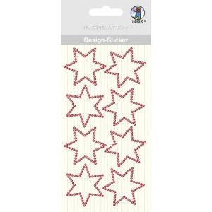 URSUS Design sticker "star" red